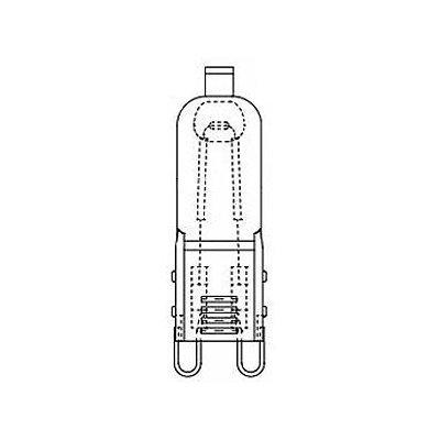 三菱 ミラー無しラインボルトハロゲンランプ 《ハロピン(HALOPIN)》 110V 60W クリアタイプ G9口金 JD110V60W/G9/PN2