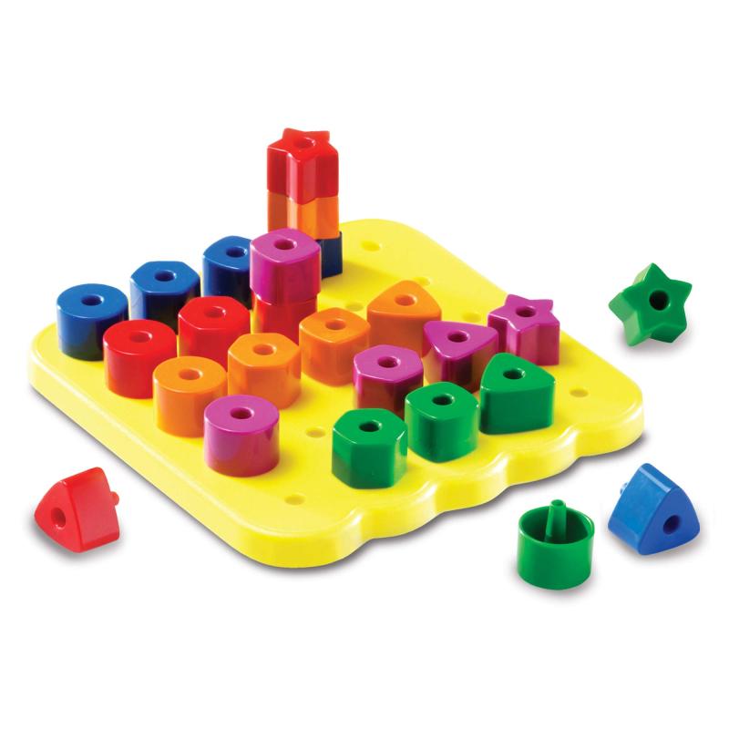 ラーニング リソーシーズ Stacking Shapes Pegboard LER 1572