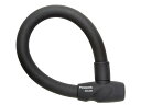 パナソニック(Panasonic) 極太ワイヤ錠 シリコンカバー 自転車 ブラック 長さ 45cm×太さ 24mm NSAJ088-B