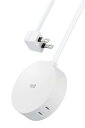 エレコム 電源タップ 見せるインテリア roo't(ルオット) 丸型 4個口 1.5m ホワイト AVT-D4-2415WH(2)
