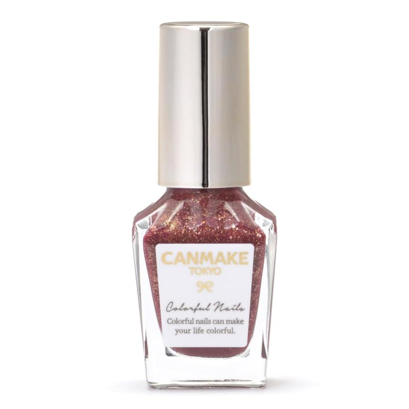 キャンメイク カラフルネイルズ N93 shoppingspree 8ml ネイル 高発色 速乾 紫 ゴールドラメ