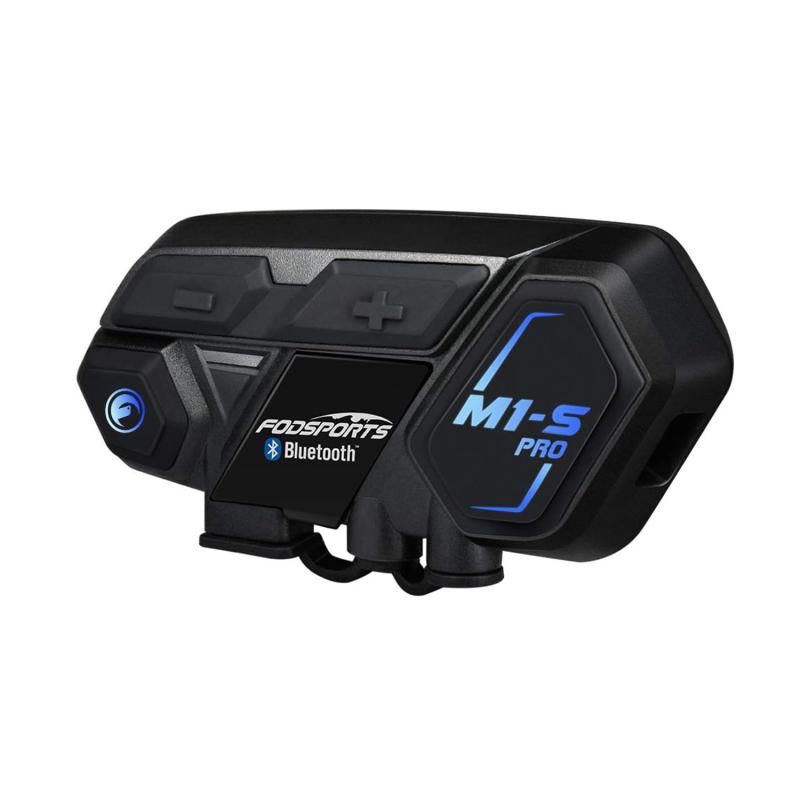 FODSPORTS バイク インカム M1-S Pro インカム 最大8人同時通話 連続使用20時間 通信自動復帰 日本語音声案内 音楽共有 異なるインカムとの接続可能 強い互換性 Bluetoothインカム バイク用インカム
