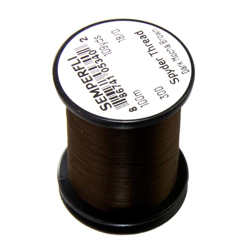 ティムコ(TIEMCO) センパーフライ スパイダースレッド 18/0 DKモカブラウン