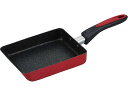 和平フレイズ マーブルコート フライパン 卵焼き 玉子焼き エッグパン 13×18cm レッド IH・ガス対応 マーブル・イグネイト RA-9641