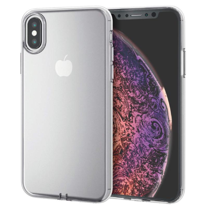 ���쥳�� iPhone XS ������ �׷�˶���TPU�Ǻ� [���Τ򤮤꤮��ޤ���߹���ˤ��߷�] ���ꥢ PM-A18BUCTCR