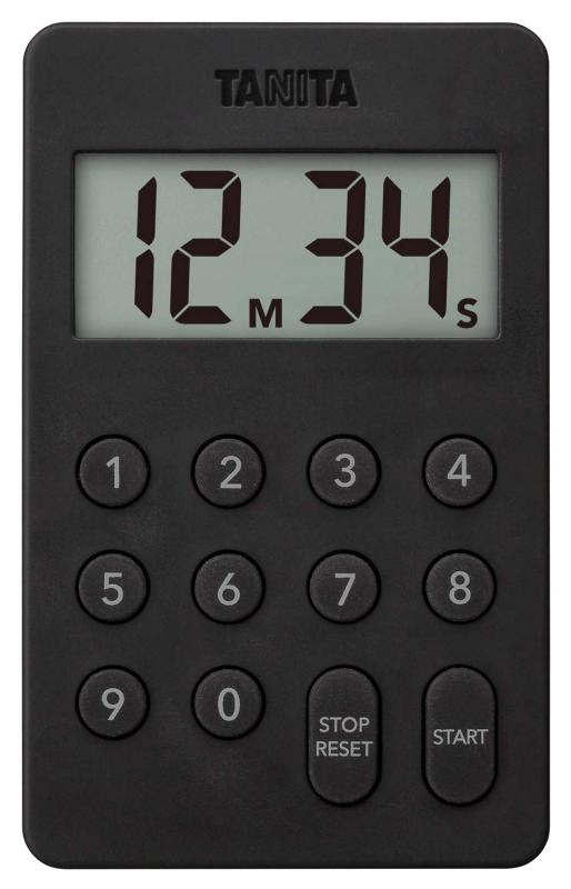 Scales - タニタ キッチン 勉強 学習 タイマー マグネット付き デジタルタイマー 100分計 ブラック TD-415 BK