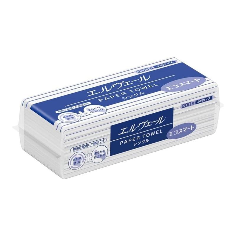 エリエール 大王製紙 ペーパータオル エルヴェール エコスマート 小判 200枚入 703511