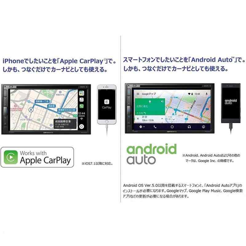 Pioneer ディスプレイオーディオ FH-8500DVS 6.8インチ 2DIN AppleCarPlay AndroidAuto対応 CD DVD USB Bluetooth iPod iPhone AUX DSP カロッツェリア