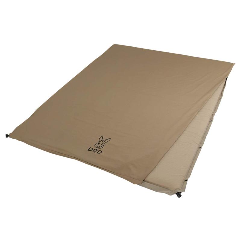 DOD(ディーオーディー) ソトネノサソイL 丸洗いシーツ付き 厚み4.5cmエアマット カマボコテントにフィ..