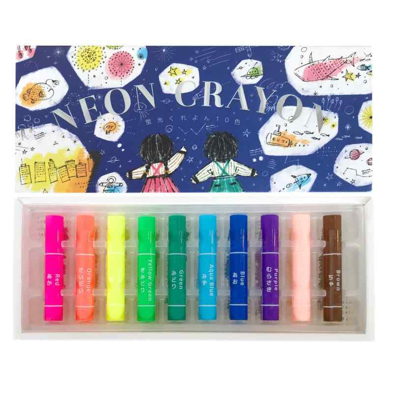 コクヨ(KOKUYO) 蛍光くれよん 10色 K...の商品画像