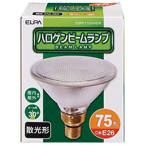 エルパ (ELPA) ハロゲンビームランプ散光 照明 電球 500lm 45W E26 EBRF110V45W