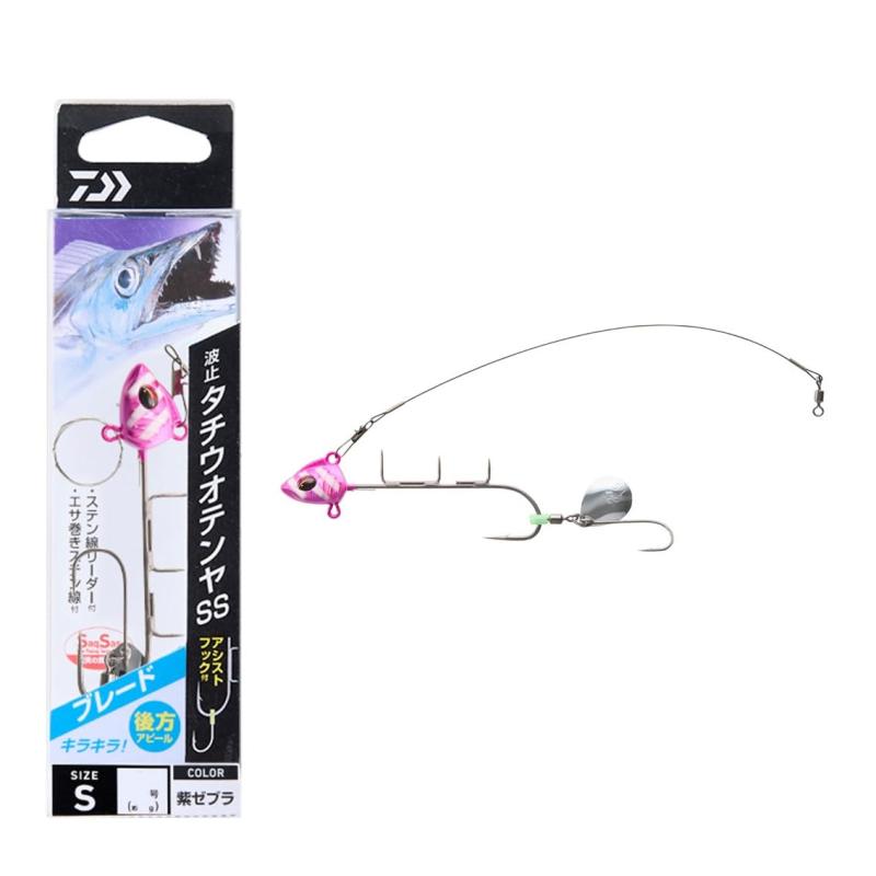 ダイワ(DAIWA)ハリ・仕掛け 波止タチウオテンヤSSブレード S ルミノーバ/紫ゼブラ(4)
