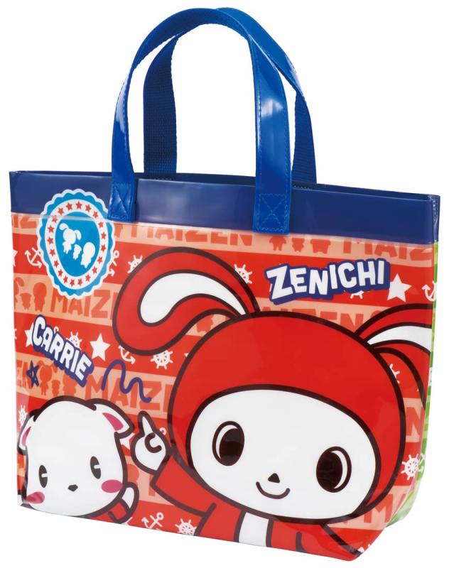 スケーター(Skater) ビーチバッグ 角型 フラップ付 まいぜんシスターズ 23 幅37×マチ10×高さ16cm VB45-A