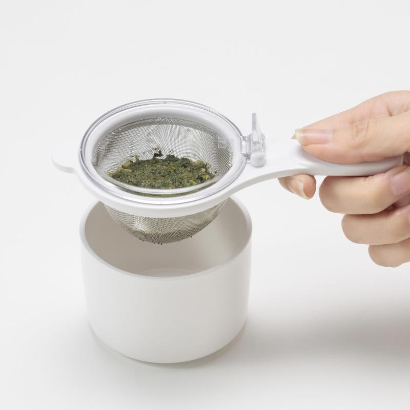 貝印 KAI 茶こし 受け皿 セット ワンタッチ フタ 食洗機対応 KAI KITCHEN 日本製 DH8064 pippi-store-10795040 ぴっぴストア 楽天市場店 サンプル画像3