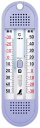シンワ測定(Shinwa Sokutei) 温度計 D-11 最高・最低 ワンタッチ式 パープル 虫移動マグネット付き 72701