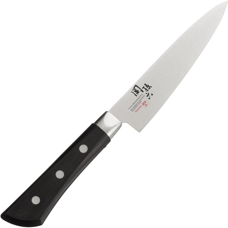 貝印 KAI 関孫六 ほのか ペティ 120mm AB-5431サビにくく切れ味鋭いステンレス刃物鋼ステンレス単層材 サビにくくメンテナンスがしやすい。耐熱性に優れた樹脂柄:食器洗浄機や食器乾燥器に使用可。材質 モリブデンバナジウムステンレス刃物鋼 口金:ステンレススチール 柄:ナイロン(耐熱温度170℃)、POM樹脂(耐熱温度140℃)サイズ:約30×230×16mm 刃渡り:約120mm 重量:約59g原産国:日本右利き左利き兼用の包丁になります。左利きの方でもご使用いただけます使用後は速やかに汚れや水分を取り除いて乾燥させ てください。 汚れや水分を残したまま放置するとサビや変色の原因になります。複数店舗にて販売をしておりますため、在庫データの更新が間に合わず、欠品にも関わらず、注文ができる場合がございます。その際は、キャンセルにて対応を取らせていただきます。当店はお電話のお問い合わせはお受けしておりませんので、ご了承ください。お問い合わせは、問い合わせフォームをご利用ください。