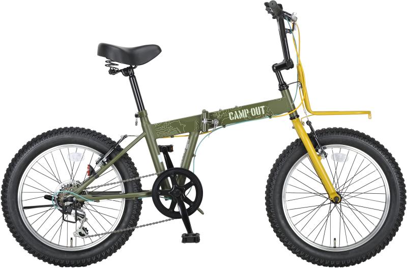 キャプテンスタッグ(CAPTAIN STAG) ワイルダー 20インチ 折りたたみ自転車 [シマノ6段変速/前後Vブレー..