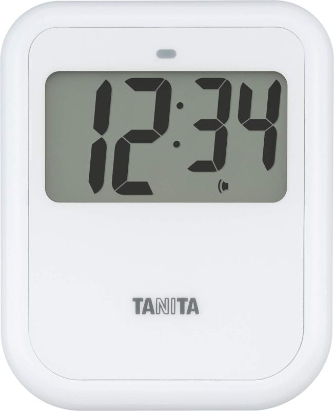 タニタ 非接触タイマー 大画面 100秒 衛生的 手洗い ホワイト TD421WH