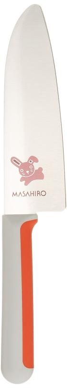 正広（マサヒロ） こども包丁 うさぎ（低学年向き） 24347<b>メーカー型番:</b> 24347<b>ブレード材:</b> ステンレス刃物鋼<b>ハンドル材:</b> エラストマー樹脂(抗菌剤入)サイズ:全長(mm)240本体重量:52g素材・材質:刀身/特殊ステンレス刃物鋼、柄/エラストマー樹脂原産国:日本複数店舗にて販売をしておりますため、在庫データの更新が間に合わず、欠品にも関わらず、注文ができる場合がございます。その際は、キャンセルにて対応を取らせていただきます。当店はお電話のお問い合わせはお受けしておりませんので、ご了承ください。お問い合わせは、問い合わせフォームをご利用ください。