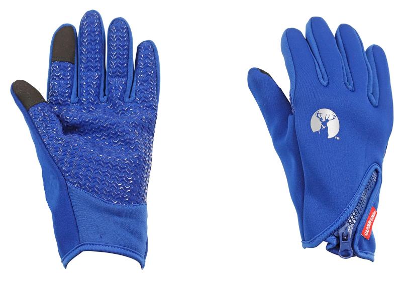 キャプテンスタッグ(CAPTAIN STAG) グローブ 手袋 防風 防寒 ウエットスーツ生地 スリムタイプ スマホ..