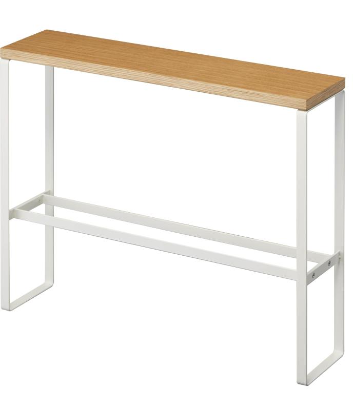 山崎実業(Yamazaki) 天板付き スリッパラック ホワイト W50XD12XH41cm タワー tower 小物も置ける 玄関..