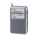 エルパ (ELPA) AM/FM 電池長持ちラジオ (アナログ + 長持ち) ラジオ/防災 (ER-P80F シルバー)