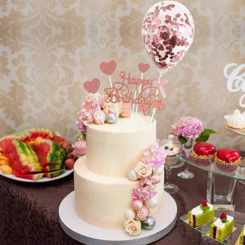 ケーキトッパー ケーキ飾り 12点セット ケーキ挿入 誕生日 ケーキデコレーション ...