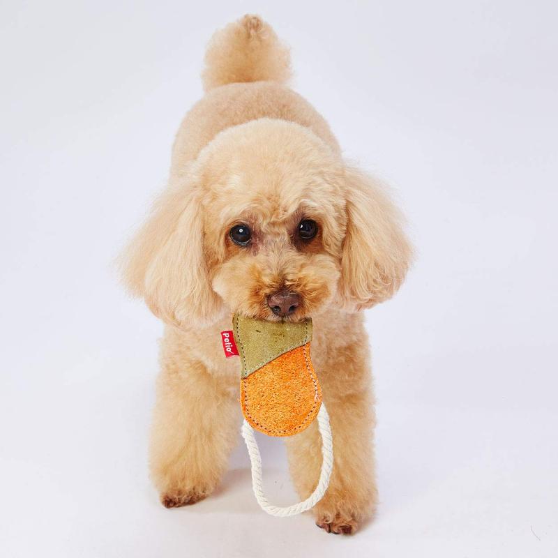ペティオ (Petio) 犬用おもちゃ へちまレザー デンタルTOY オーバル