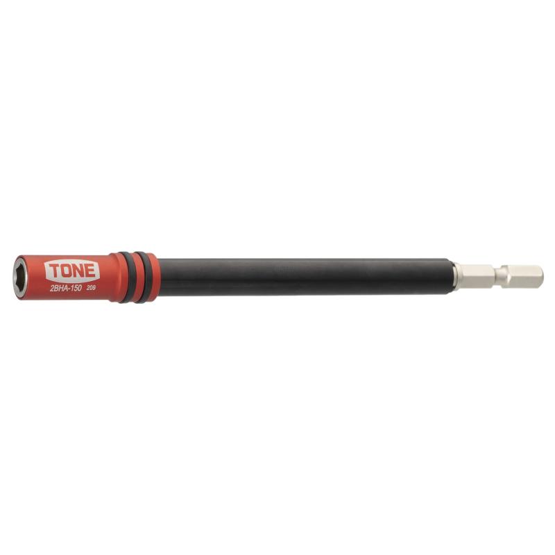 樂天商城 - トネ(TONE) 電動ドリル用ビットホルダー HP2BHA-150 ビット差込 レッド 全長150mm