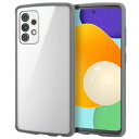 エレコム Galaxy A52 5G ハイブリッドケース TOUGH SLIM LITE フレームカラー グレー PM-G214TSLFCGY(3)
