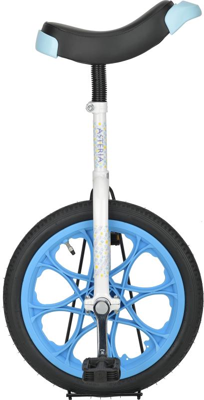 キャプテンスタッグ(CAPTAIN STAG) アステリア 一輪車 16インチ 子供用 スタンド付き ホワイト/ブルー ..