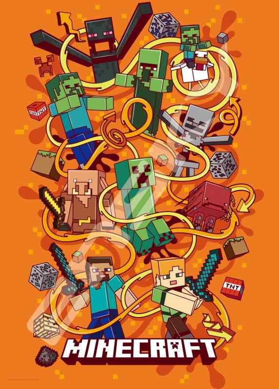 エンスカイ(ENSKY) MINECRAFT マインクラフト Survival Mode 38×53cm ジグソーパズル 500ピース JIGSAW PUZZLE 500-394 6才以上