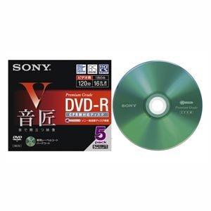 SONY DVD-R ディスク 録画用 120分16倍速対応5枚入り音匠 5ミリケース地上波デジタル対応 5DMR12HMCP