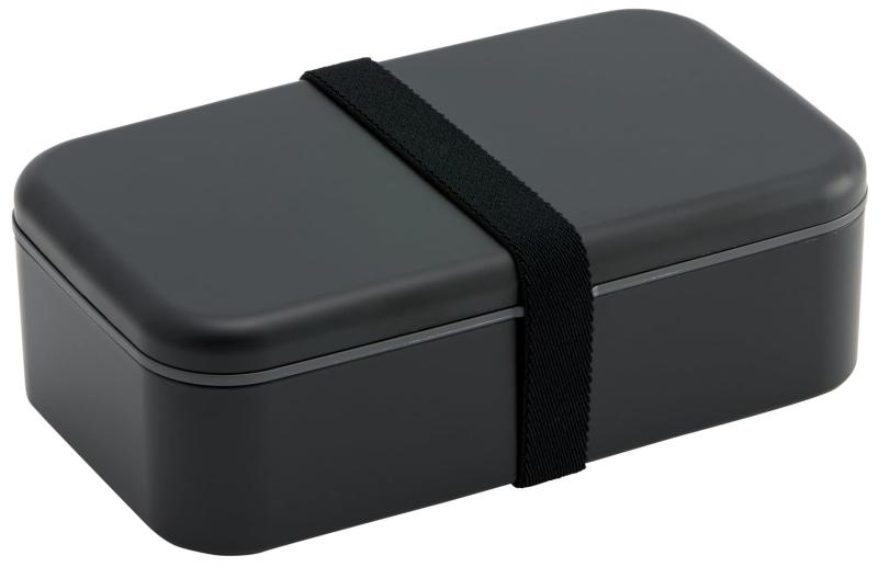 スケーター(Skater) バイオマス 箸付 弁当箱 ランチボックス 大容量 1000ml ランチベルト付 食洗機対応 電子レンジ対応 日本製 アッシュブラック PLB10HB