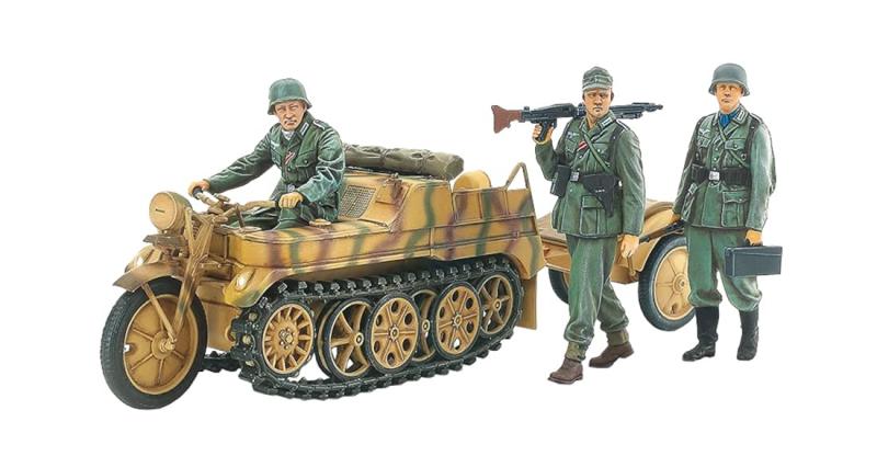 Rakuten - タミヤ 1/35 ミリタリーミニチュアシリーズ No.377 ドイツ軍 Sd.Kfz.2 ケッテンクラート中期型 プラモデル 35377