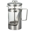 HARIO(ハリオ)ハリオール・7 プレス式コーヒー 耐熱ガラス ステンレス 実用容量600ml THSV-4-HSV ヘアラインシルバー