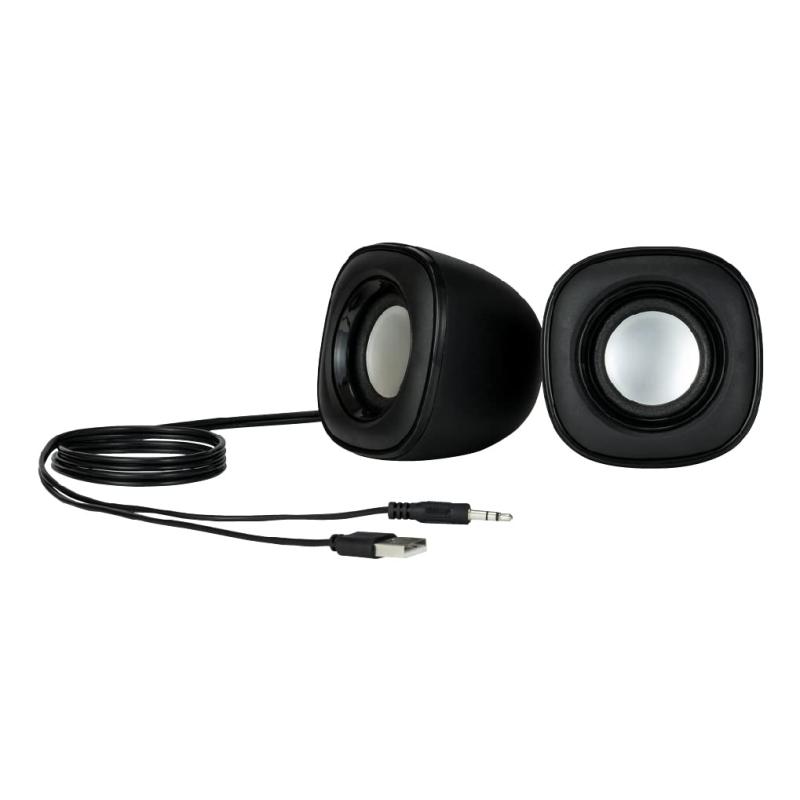 ナカバヤシ Digio2 USB電源 スピーカー 3.5mm ステレオ ブラック Z9487