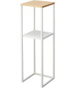 山崎実業(Yamazaki) 加湿器スタンド ホワイト 約W25XD25XH80cm タワー tower 小物置き 植物置き 5983