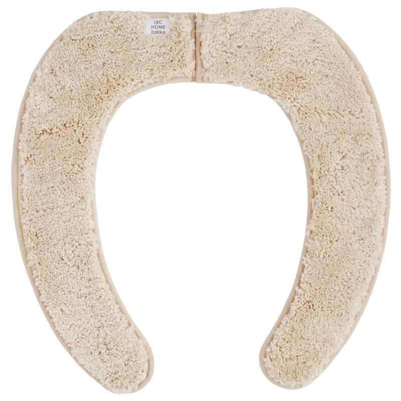 レック ぴたQ 吸着 べんざシート 極上もこふわ タフト生地 (ベージュ) 全型対応/貼るタイプ/洗濯OK