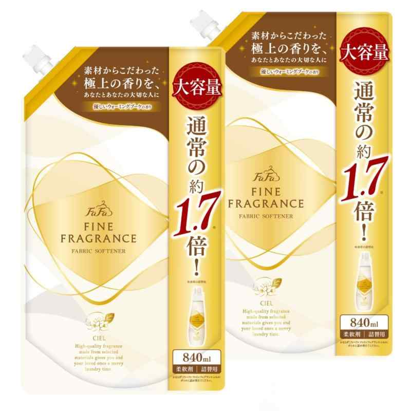 【まとめ買い】 ファーファ ファインフレグランス 柔軟剤 シエル 840ml 大容量 詰替 ウォーミングブーケの香り ×2個セット840ml×2個セット製造方法からこだわったプレミアム柔軟剤優しいウォーミングブーケの香り抗菌・防臭 すべての菌に効果があるわけではありません柔軟剤には静電気防止効果があります吸った汗が短時間でさらっと乾く、吸水性に優れた処方です原産国名: 日本複数店舗にて販売をしておりますため、在庫データの更新が間に合わず、欠品にも関わらず、注文ができる場合がございます。その際は、キャンセルにて対応を取らせていただきます。当店はお電話のお問い合わせはお受けしておりませんので、ご了承ください。お問い合わせは、問い合わせフォームをご利用ください。