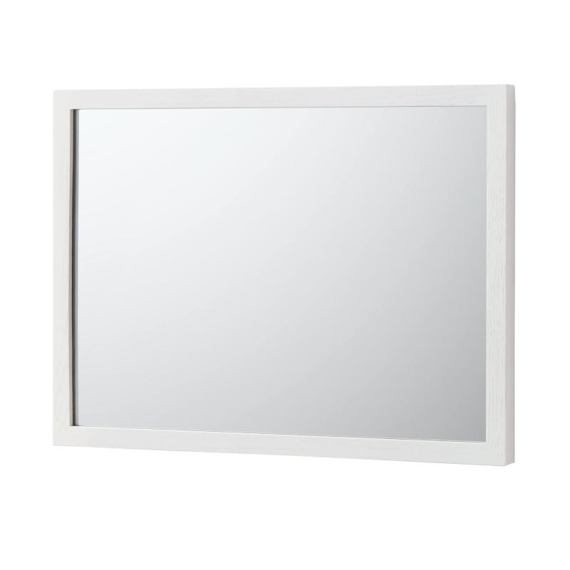 無印良品 壁に付けられる家具ミラー ライトグレー Sサイズ 幅44×奥行2×高さ32.5cm オーク材 12939733
