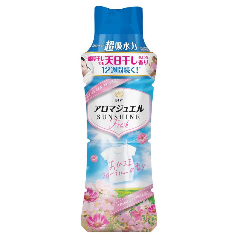 レノア アロマジュエル 香り付け専用ビーズ おひさまフローラル 本体 470ml柔軟剤と比べて超吸収力&amp;超香り持続。部屋干しでもおひさまの香り新シリーズも発売。ブラント名:レノアメーカー名: P&amp;G商品の重量: 295.0grams原材料: 安定化剤、香料複数店舗にて販売をしておりますため、在庫データの更新が間に合わず、欠品にも関わらず、注文ができる場合がございます。その際は、キャンセルにて対応を取らせていただきます。当店はお電話のお問い合わせはお受けしておりませんので、ご了承ください。お問い合わせは、問い合わせフォームをご利用ください。