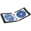 エレコム クリアケース 24枚収納 【Blu-ray/DVD/CD 対応】 クリアブラック CCD-FBB24BK