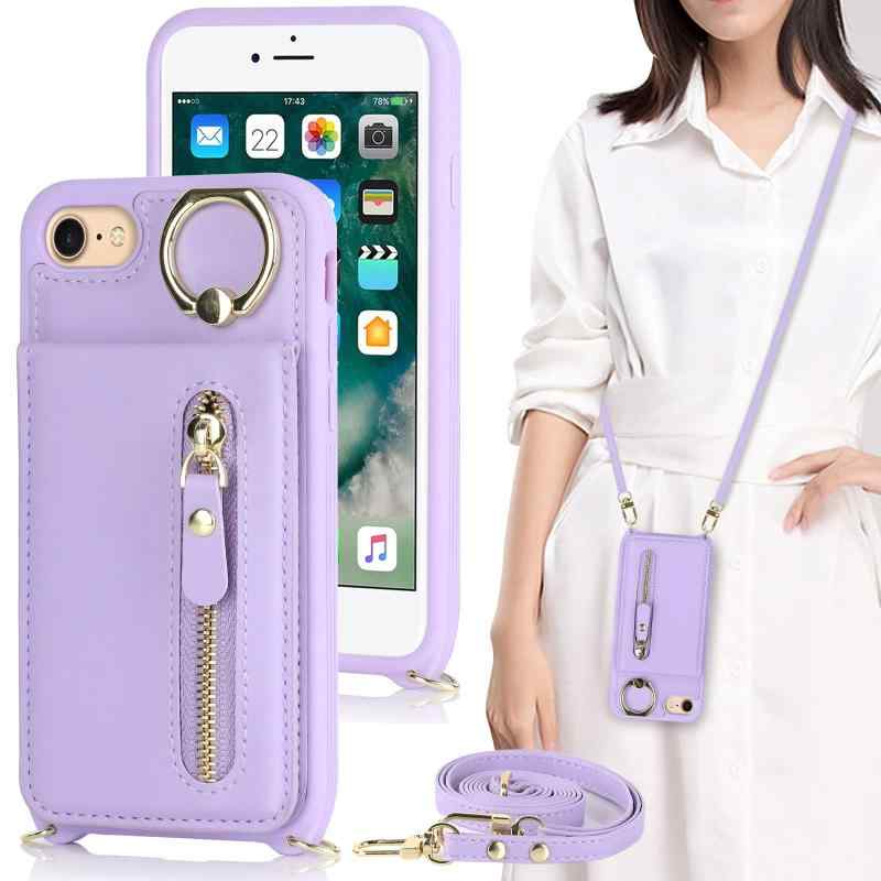 iPhone7 iPhone8 iPhoneSE 2020 2022 iPhone SE 第2世代 第3世代 ケース 手帳型 リング付き 上下開 ショルダー リング付きケース リング アイホン iPhone SE2 SE3 SE 2nd 3rd ケースの商品画像
