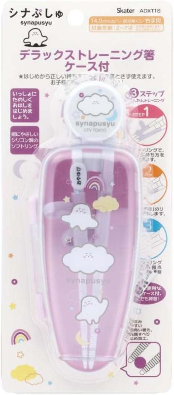 スケーター(Skater) 子供用 トレーニング箸 14cm 練習箸 対象年齢2～7才 右手用 シナぷしゅ 女の子 ADXT1S-A 3