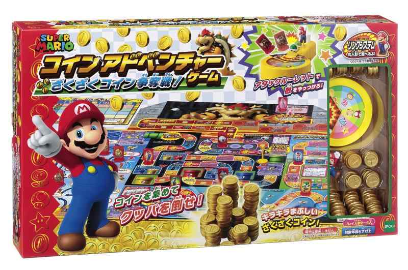 エポック社(EPOCH) スーパーマリオ コインアドベンチャーゲーム ざくざくコイン争奪戦 STマーク認証 6歳以上 おもちゃ ゲーム プレイ人数:2~4人 EPOCH(C)Nintendo (C)EPOCH原産国:中国本体サイズ:62.5x0.1x40cm対象年齢 :6才以上複数店舗にて販売をしておりますため、在庫データの更新が間に合わず、欠品にも関わらず、注文ができる場合がございます。その際は、キャンセルにて対応を取らせていただきます。当店はお電話のお問い合わせはお受けしておりませんので、ご了承ください。お問い合わせは、問い合わせフォームをご利用ください。
