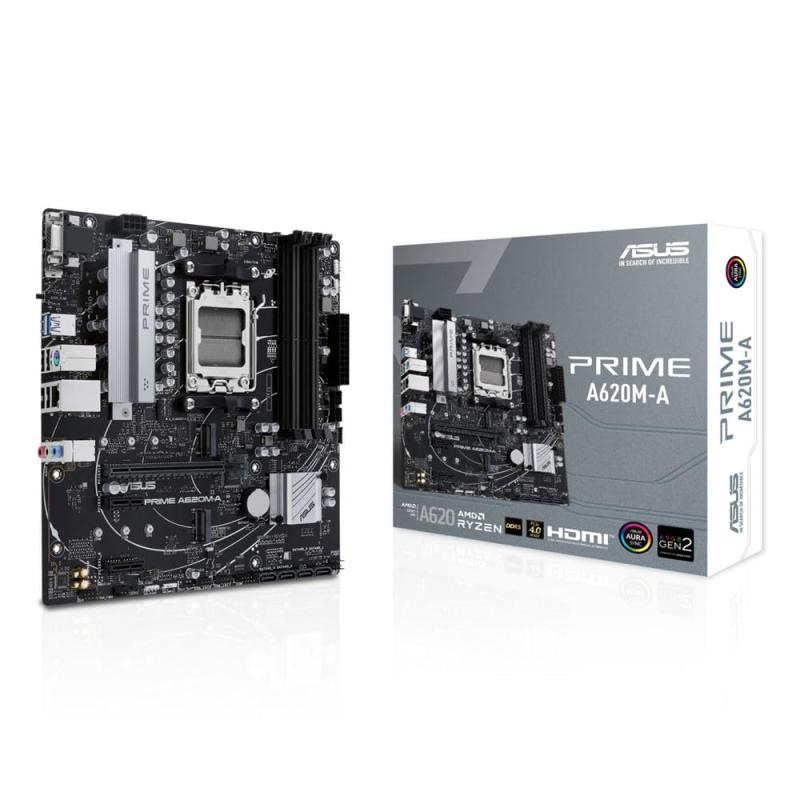 ASUS PRIME A620M-A AMD Ryzen 7000 シリーズ AM5 対応 A620 搭載 mATX マザーボード/品