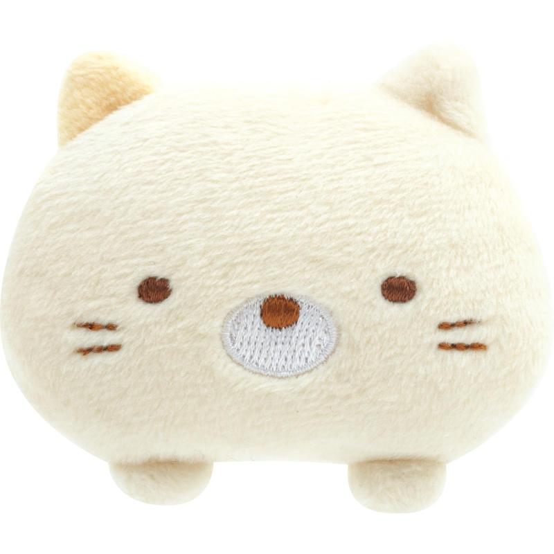 산엑스 스미코구라시 봉제인형 배지 고양이 AB17304