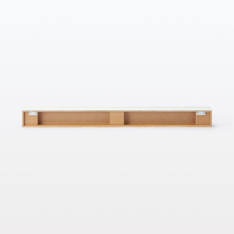 無印良品 壁に付けられる家具長押マグネット付き ライトグレー 幅88×奥行4×高さ9cm オーク材突板 12939771 3