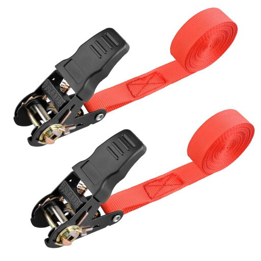 TRIWONDER 荷締めベルト ラチェットベルト ラッシング タイダウン らっしんぐ 荷締機 固定 結束バンド にじめ バイク 引越し 運搬 Ratchet Tie Down Straps (01 レッド(25mm)- 2本, 2m) TRIWONDER 荷締めベルト ラチェットベルト ラッシング タイダウン らっしんぐ 荷締機 固定 結束バンド にじめ バイク 引越し 運搬 Ratchet Tie Down Straps (01 レッド(25mm)- 2本, 2m)